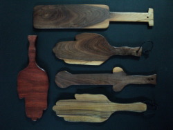 plector:  They come in all shapes and sizes… Wooden paddles