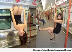 Railway pole dance