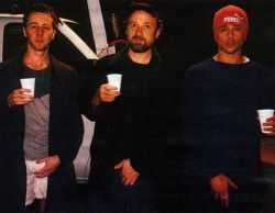 nearlyvintage:  Edward Norton, David Fincher and Brad Pitt