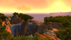 exploringazeroth:  The Sundering, at sunset.