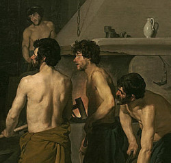 faux-fuyants:  Velázquez, La Fragua de Vulcano (Museo del