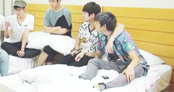 chandoo:    dongwoo and woohyun not leaving each other’s hands