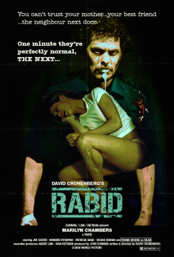 David Cronenberg’s Rabid, 1977, one-sheet (unidentified