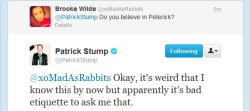 mistresscurvy:  Oh PATRICK. This is pretty much my favorite response