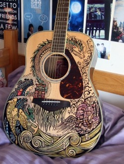 tattoome:  Tattooed guitar 