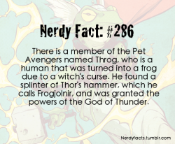 nerdyfacts:  (Source.)   OH is this why Thor turned into a frog