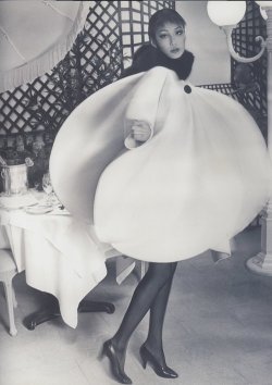 atomsandsteel:  Pierre Cardin coat dress. He really out spaced