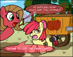 askpun:  Did you hear about the exercise regimen that Applebloom’s