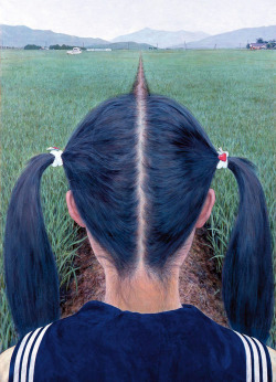 alecshao:  Makoto Aida - A Path Between Rice Fields (1991),