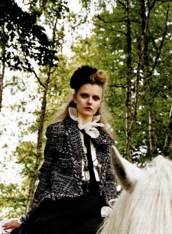 Kamila Filipcikova by Venetia Scott for Vogue UK September 2008