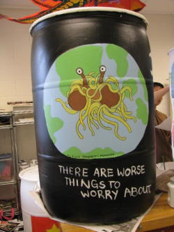 omg. I remember when I painted the FSM on a water barrel for