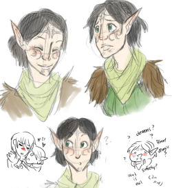 I GAVE UPPP so I sketched some merrill heads ; v ; (its fun to