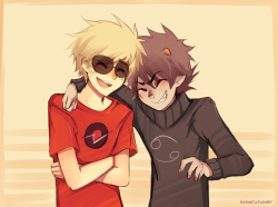 ikimaru:  just wanted to draw these two laughing at somethinG