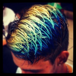 My hair! #haircolor  #haircolors #colors #blue #water #bluehair