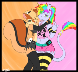 Black and Rainbows - by Zajice Man, furry traps… HNNNGG