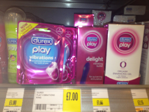 dougalmct:  I’m just popping to morrisons to get: A cock ring A miniature vibrator Orgasm enhancing gel The stuff you can get in a super market these days. 