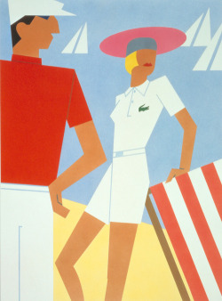 lacoste:  Vintage poster for the Lacoste 55th anniversary (1933-1988)