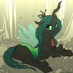 negativefade:  ecmajor:  Chrysalis lounging for no reason - by