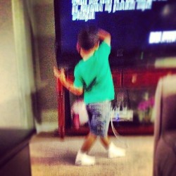 My Mijo was gettin it last night, dancing to ‘4 My People’