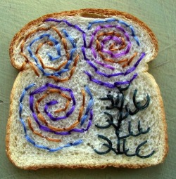 perksofbeingfab:  lsdemon:  more embroidered bread  why the fuck