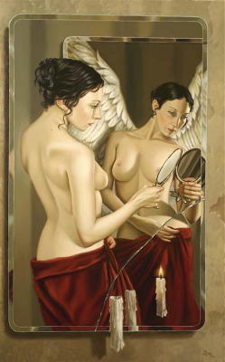 art-mirrors-art:  Juan Medina - Me and my angel (2007) 