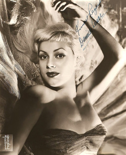 Danielle Lamarr Signed vintage 50’s-era promo photo..