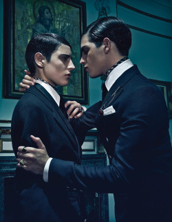 beautyhunter:  Models: Peter II & Harry Brant | Ph: Steven