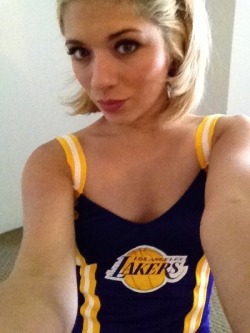 clublialor:  Lia Lor Wearing A Lakers Tank Top