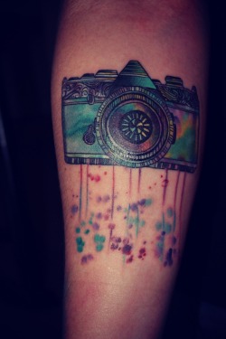 fuckyeahtattoos:  This is my camera tattoo on my right forearm.
