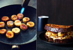 foodfuckery:  Brioche French Toast with Bananas, Crème Patissiere