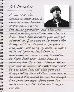 DJ Premier: A Rule I’ve Learned in the Game 