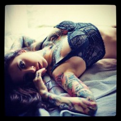 ilovetattooedwomen:  #Check us out online and drop us your photos!