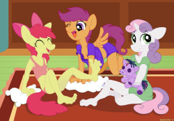 Cutie mark crusader sleepover!