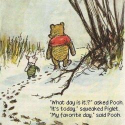 themiddlepane:  “What day is it?” asked Pooh. “It’s
