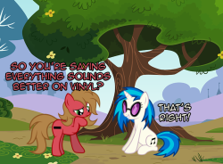 askpun:  Well technically it’s on vinyl on Vinyl Scratch…