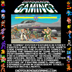 didyouknowgaming:  Street Fighter 2. 