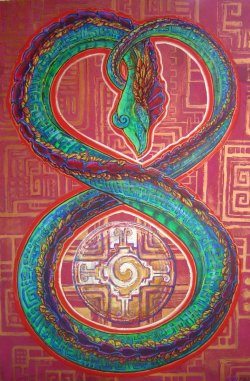 fuckyeahpsychedelics:  “Canhel (Self-Transforming Serpent)”