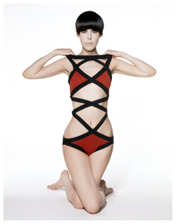 wwwambrosecomtumblr:  Peggy Moffitt modeling Rudi Gernreich design,