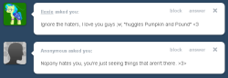 pumpkincakeanswers:  Thank you~ ;u;  Any time, you two. You’re