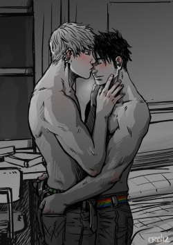 yesyaoiyeah:  Teddy Altman &amp; Billy Kaplan from Young Avengers drawn by Cris-Art Iâ€™m almost finishing my fic about them! #HappyFeelingsHere! 