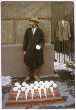 Bliz-aard Ball Sale, David Hammons, 1983