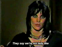 rocknrollwitches:  Joan Jett on her stage performance and persona