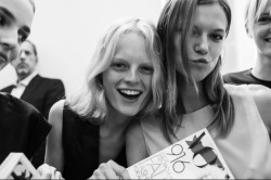 plumag-e:  vogue-le-mode: Hanne Gaby Odiele and Kasia Struss