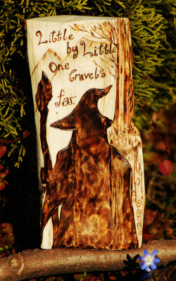  Little by little… Wood Burning by Norseman Arts.  