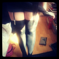 jedi-babydoll-hoppus:  Love my thigh highs :3 #thighhigh #stockings