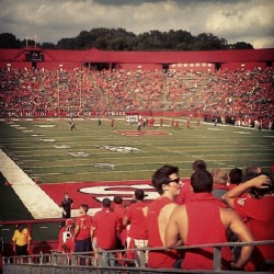 First time at a Rutgers football game as a civilian. (Taken with