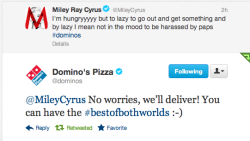 wazowskivevo:  domino’s pizza saw the chance and they took