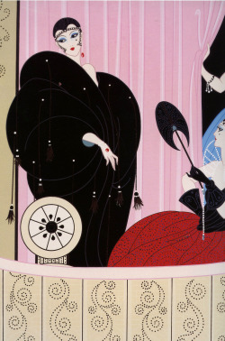 tender-isthe-night:  Erté - Loge de Théâtre (detail) - 1912