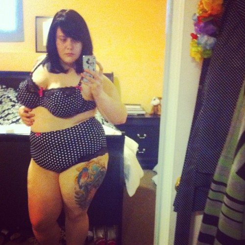 fayedaniels:  High waisted vintage look bottoms are growing on me despite looking so unimpressed ha! (Taken with Instagram) 