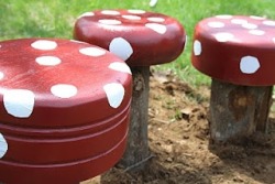 mouse-inspired:  find the tutorial for your own toadstools here!